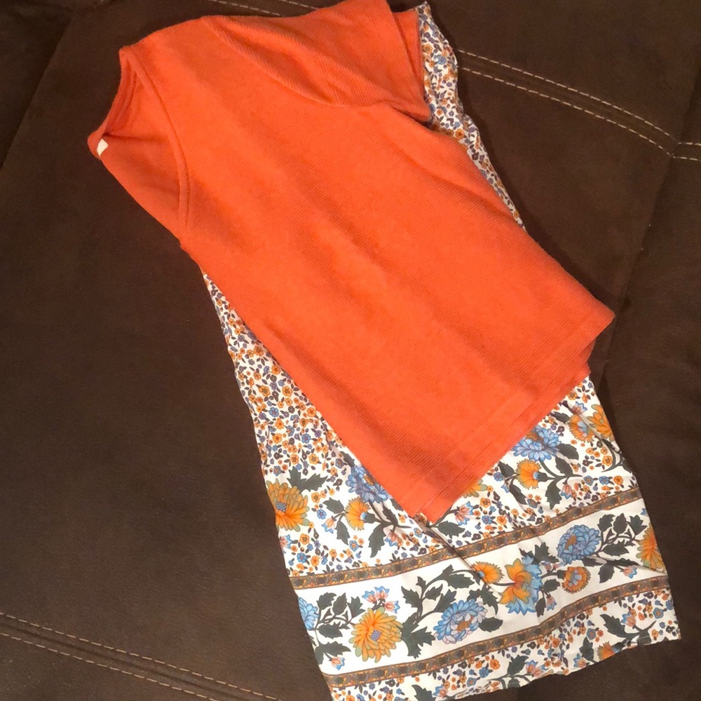 MADEWELL CROP & BOHO SKIRT